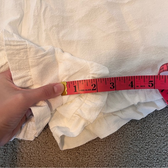 SHEIN White Ruffle Detail Shorts - Picture 8 of 8